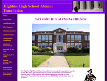 Tablet Screenshot of highline-highschool-alumni-foundation.org